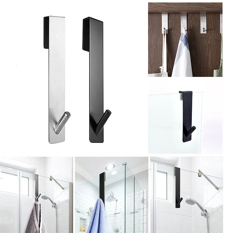 S-Vorm Badkamer Badjas Hanger Houder Haken Rvs Over Glazen Deur Douchedeur Terug Douche Handdoekrek Badkamer Haken
