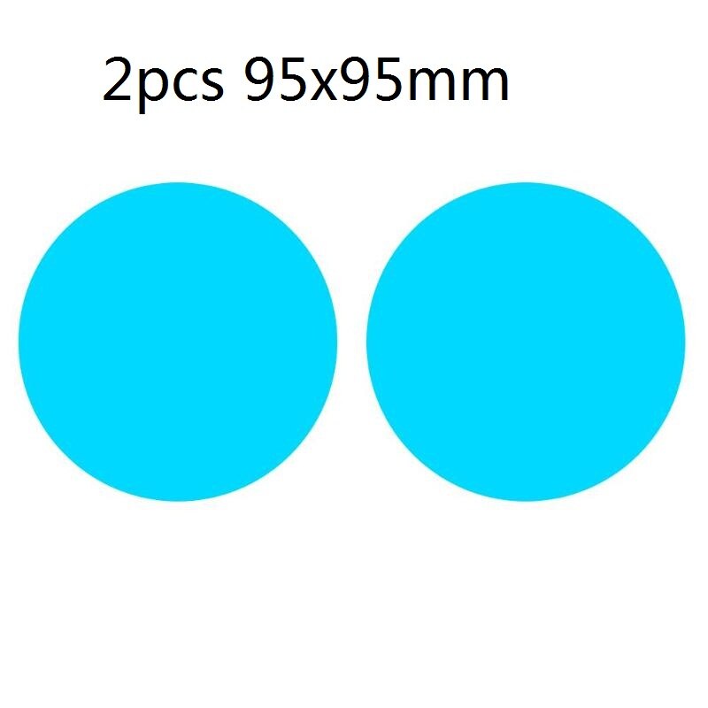 2 szt. Naklejka na samochodowe lusterko wsteczne wodoodporna przeciwmgielna przeciwdeszczowa folia boczna szyba okienna folia przeciwdeszczowa obudowa lusterek samochodowych: 95x95mm