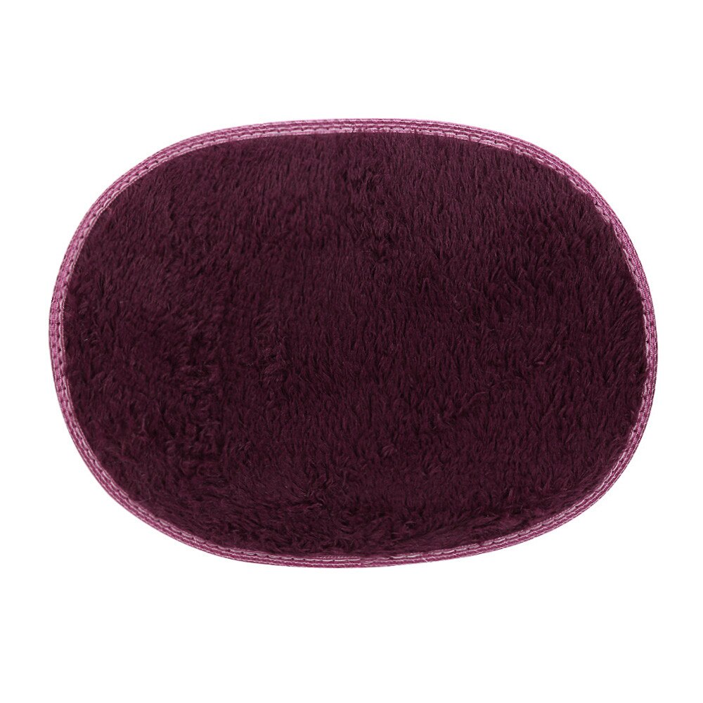 30*40Cm Anti-Skid Pluizige Shaggy Gebied Tapijt Thuis Slaapkamer Badkamer Vloer Deur Mat: Wine 