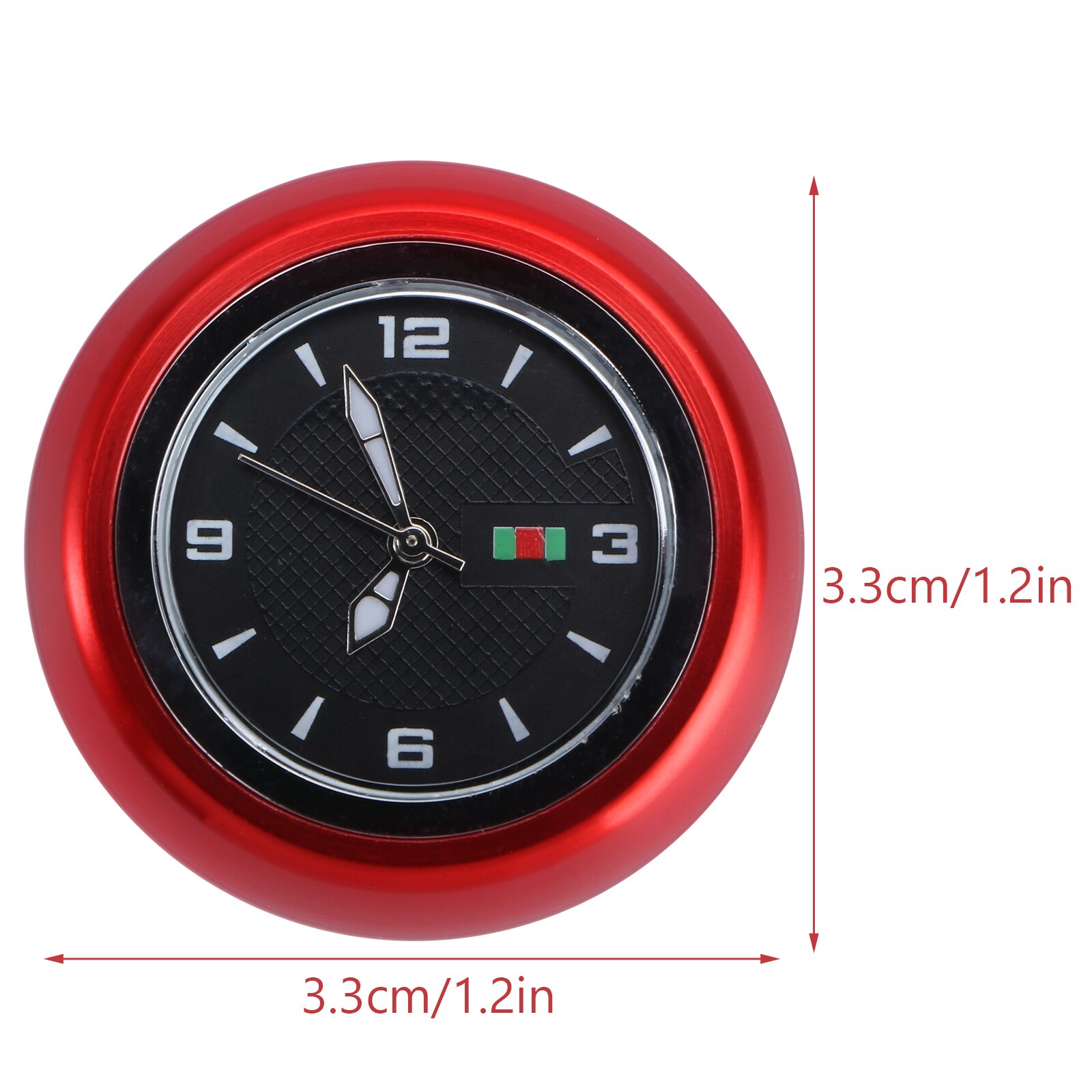 Waterdichte Lichtgevende Headset Stem Horloge Computer Bike Voertuig Klok Fietsen Hoofd Onderdelen Uurwerk Headset (Zwart)