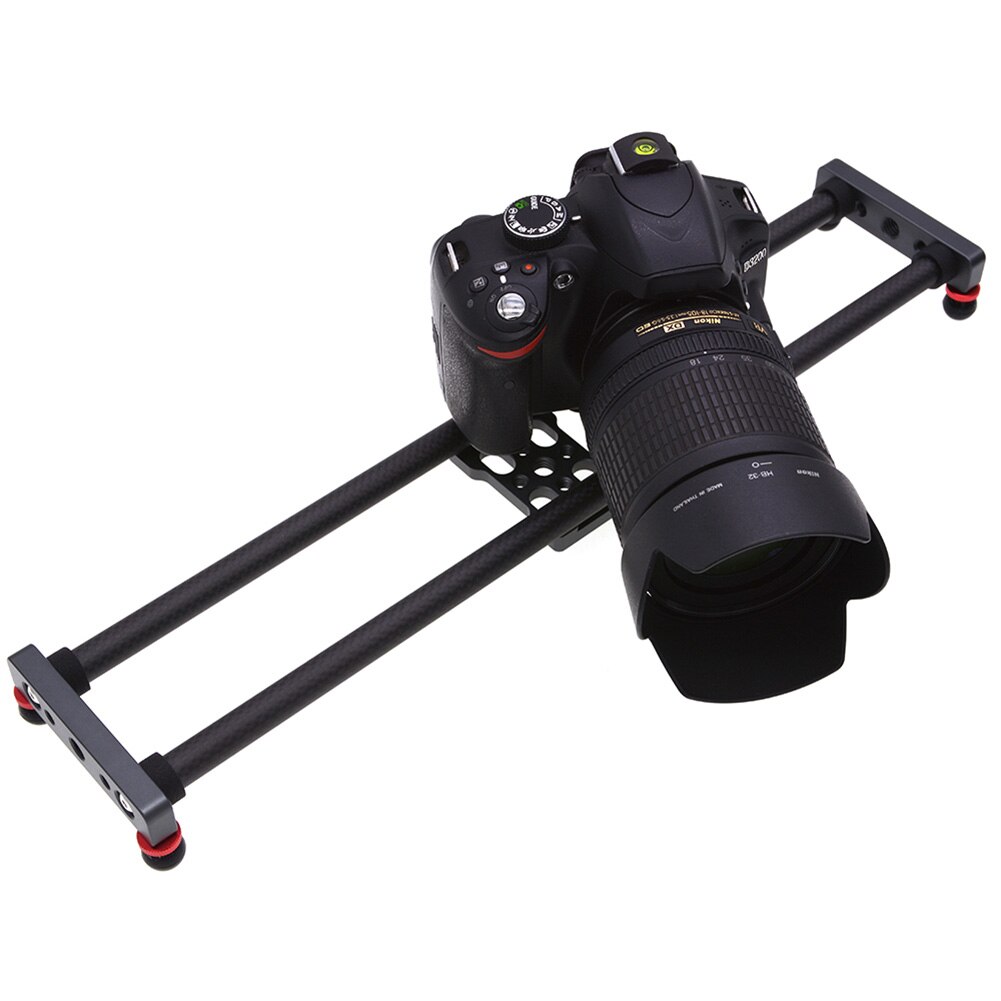 Rail Accessories Carbon Fiber DSLR 40cm Portable Mini Stable Video Stabilizer Dolly Track Camera Slider Photography Desktop