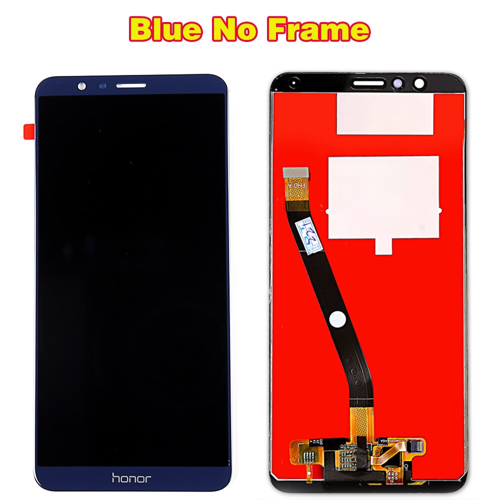 Huawei Honor 7X LCD Display BND-L21 BND-L22 BND-L24 Touch Screen 5.93 inch Digitizer Assembly Frame with Free glass film Tools: Blue Without Frame