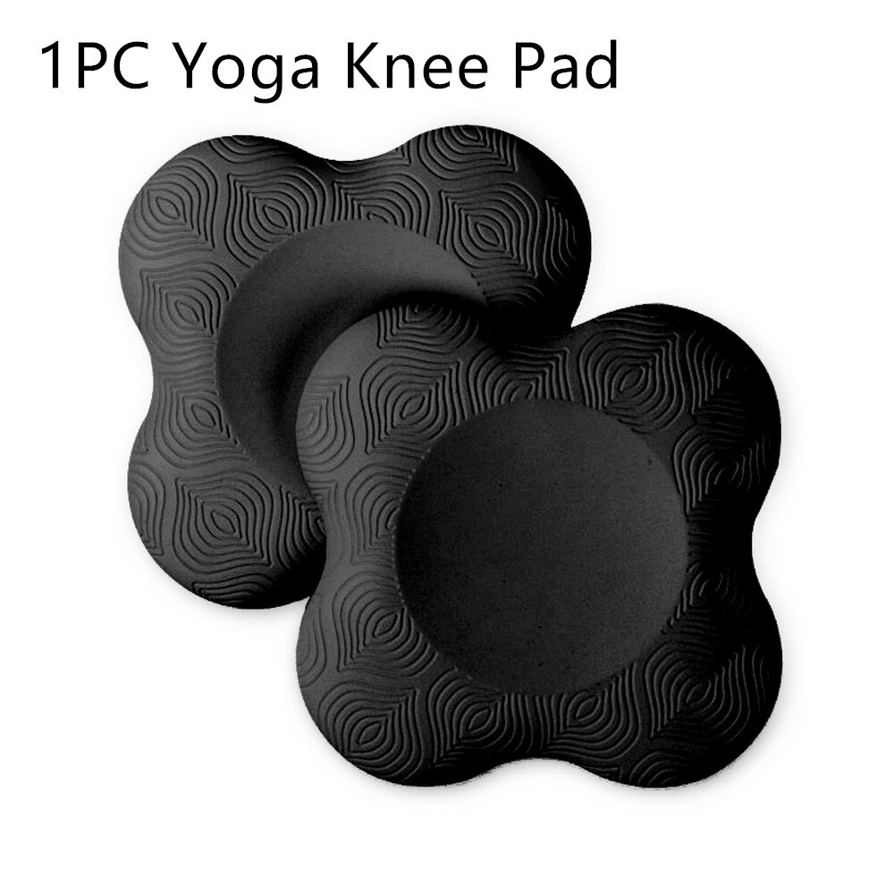 Yoga kne pute pute håndledd hofter hender for ben arm albuer balanse trening fitness trening yoga matte sports sett: Svart 1pc