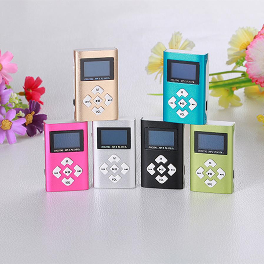 Overmal Slick Stylish USB Mini MP3 Player LCD Screen Support 8GB Lithium Battery Touch Tone Flash Memory < 10 Hours