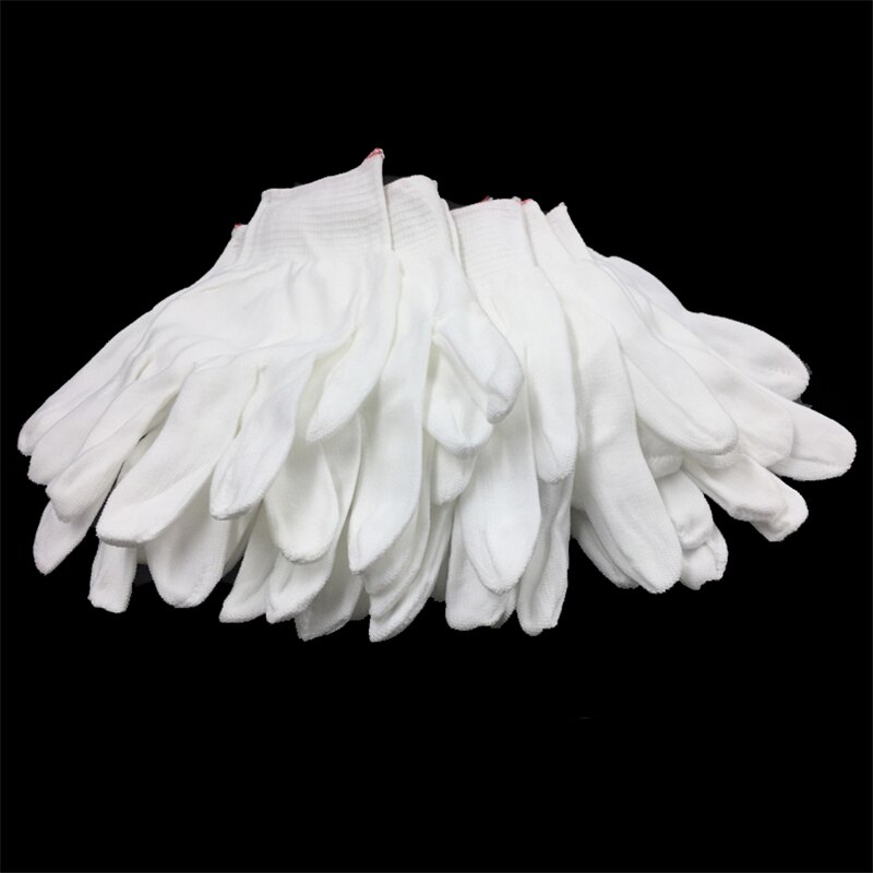 Guantes finos de algodón para trabajos de jardinería, guantes de uso doméstico para trabajos de carpintería, jardinería, 30 pares