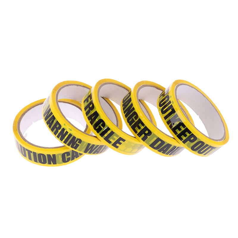 1Roll Warning Tape Danger Caution Fragile Barrier Remind Work Safety Adhesive Tapes DIY Sticker