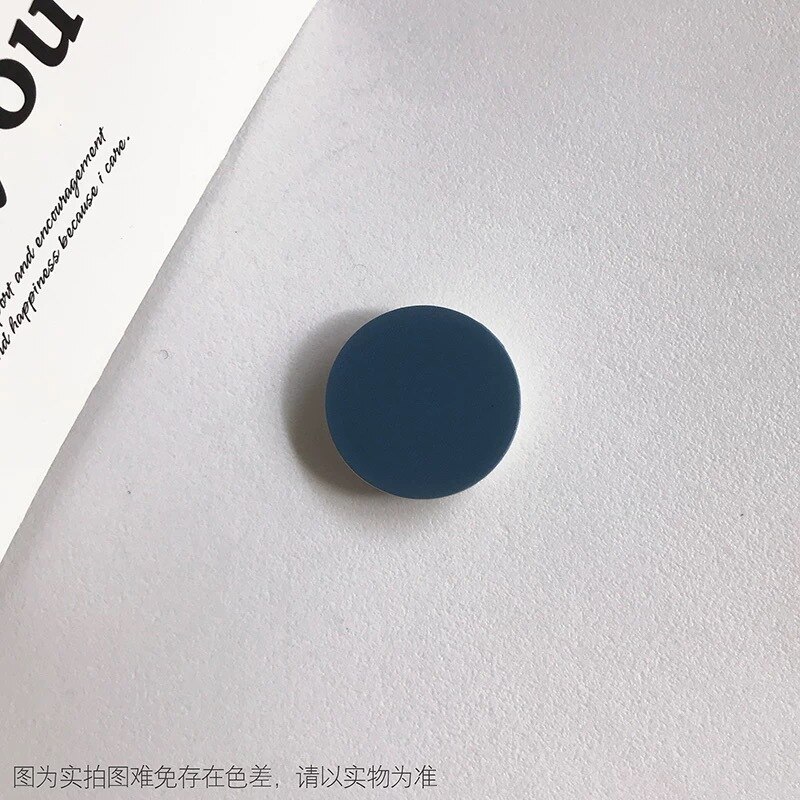 Universal Colorful Airbag Stand Mobile Phone Accessorie Pocket Holder Round Shaped Bracket Mount for IPhone 11 X Samsung Huawei: 10 Sea blue