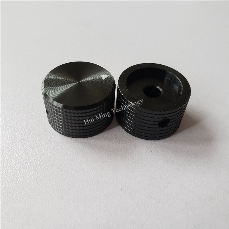 4 stk aluminium knott gitter ananas potensiometer knott 25*15.5*6mm kaps volum knott bryter sølv/svart/rød rørforsterker