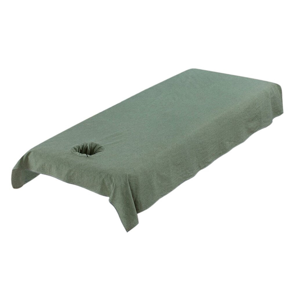 Table de Massage professionnelle en coton lavable, drap de lit, 8 couleurs, 200x120cm: Green