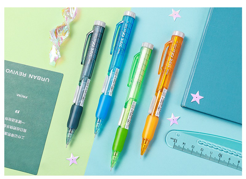 1pc pentel mechanical pencils, 0,5mm pd255 drawing art supplies, office accessories, student school stationery, side press lead
