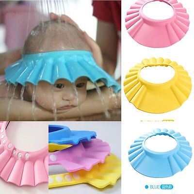 Baby Shower Cap Verstelbare Plooien Zachte Casua Duurzaam Shampoo Cap Wash Hair Shield Shampoo Cap Hoed Voor Baby Wassen hair Shield