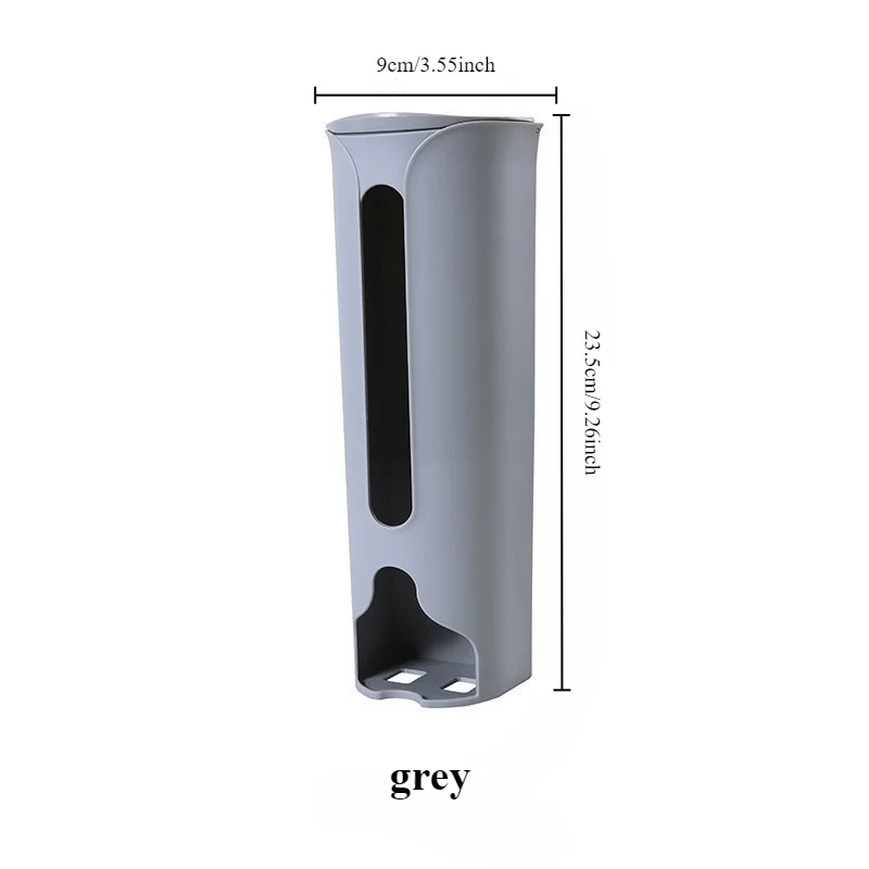 Keuken Plastic Zak Houder Organizer Muur Opknoping Vuilniszak Opbergdoos Badkamer Vuilniszak Emmer Dispenser Keuken Accessoire: Black