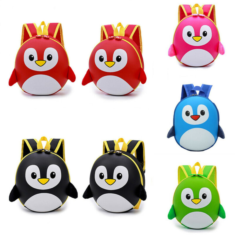 Søde børn skoletaske tegneserie pingvin rygsæk barn børnehave skoletaske rygsæk til småbørn