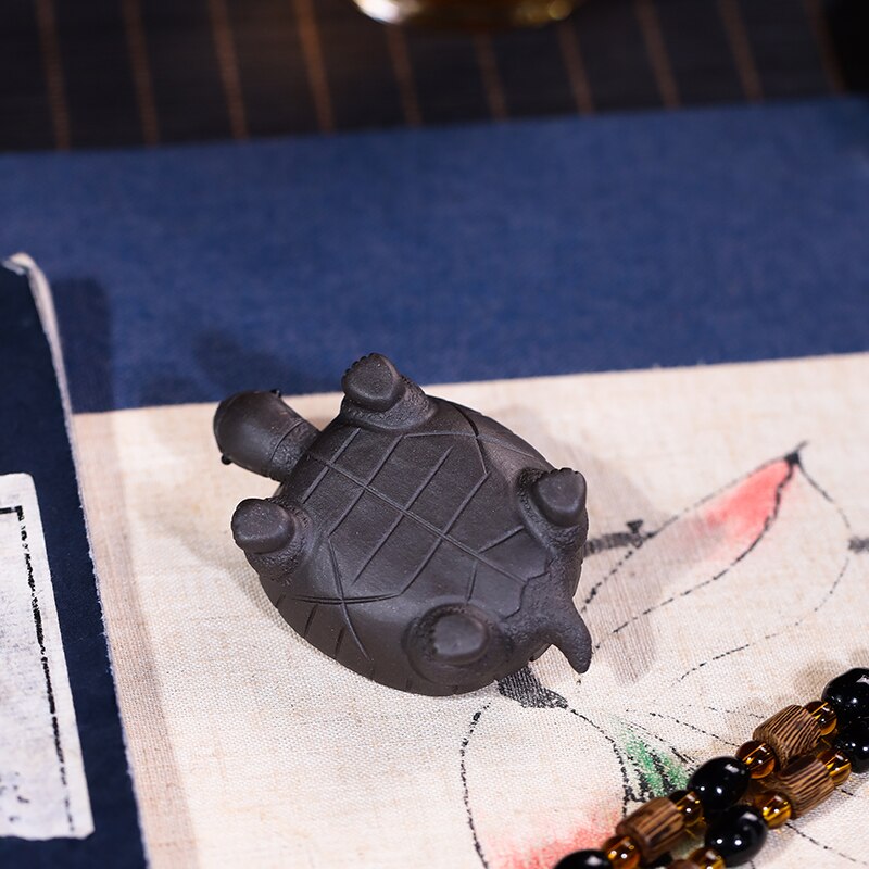 Purple Clay Tea Pet Handmade Turtle Ornament Home Furnishing Articles Tea Ceremony Akcesoria Do Herbaty Tea Accessories EI20TP