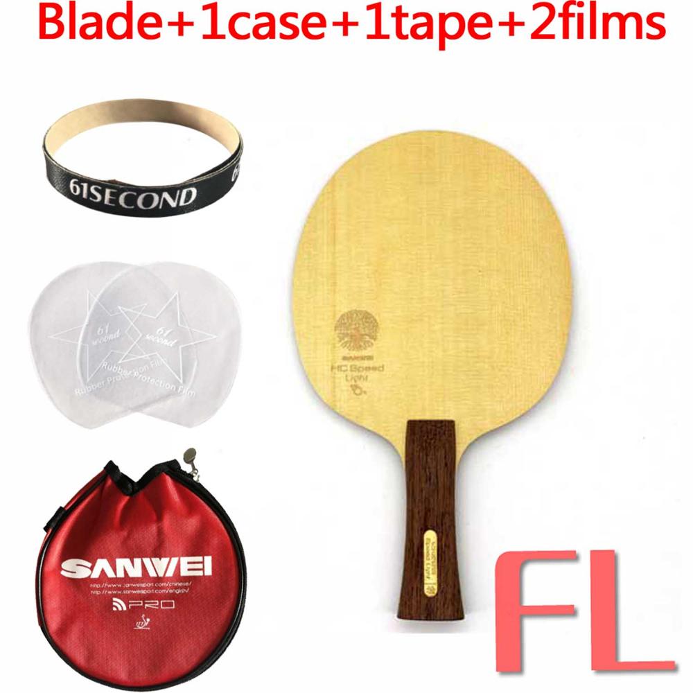 Sanwei HC, hoja de tenis de mesa con luz de velocidad: FL with Y 1 case