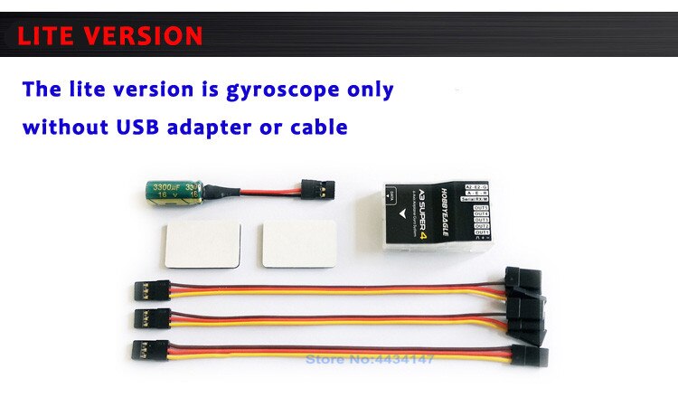 HobbyEagle A3 Super4 A3S4 Fixed Wing 6-axis Airplane Gyro stabilizer Flight Control balancer Programming card for RC Wing: Lite Edition