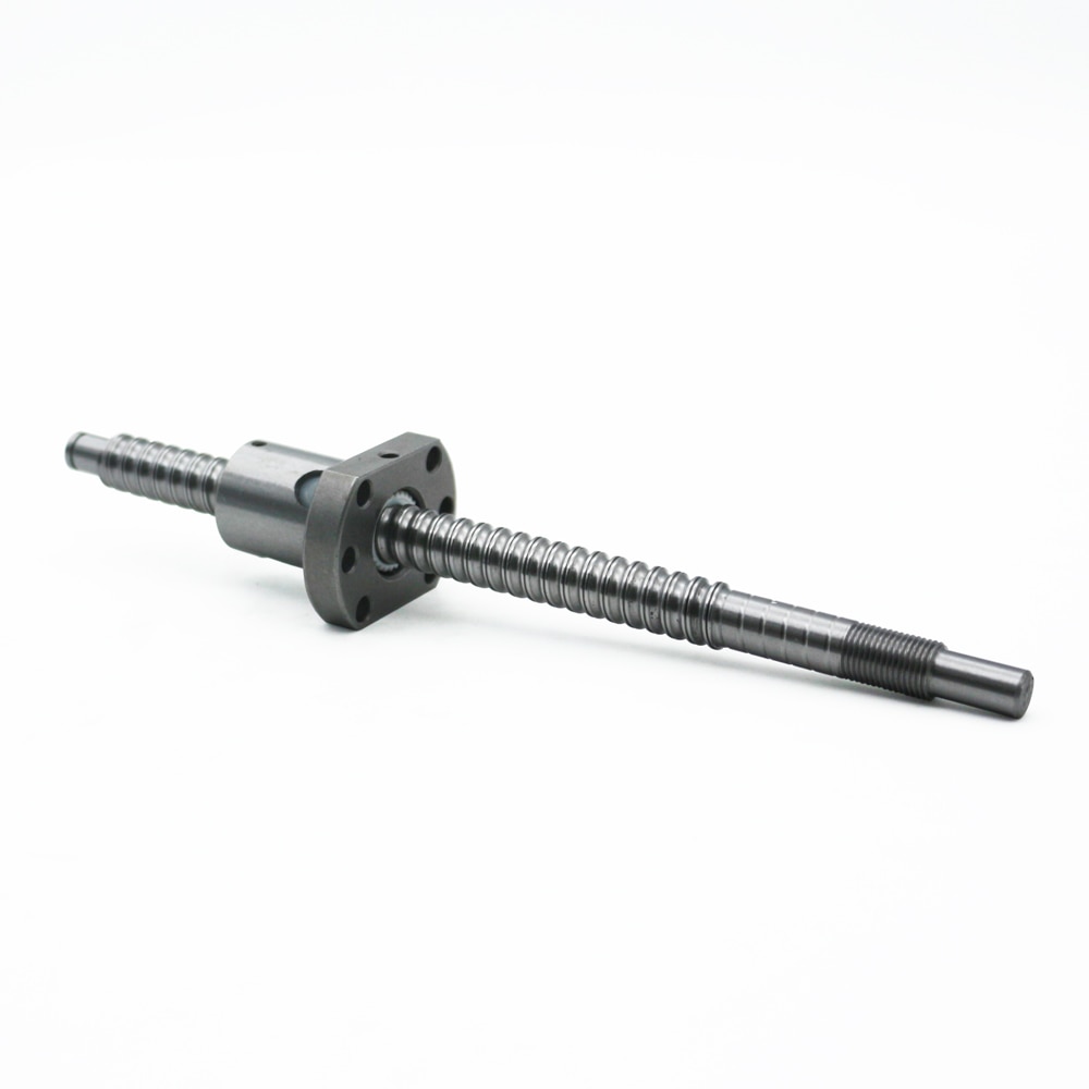 SFU1204 200 250 300 350 400 450 500 550 600mm vis à Billes roulée C7 avec 1204 bride écrou à bille simple BK/BF10 Bout usiné CNC