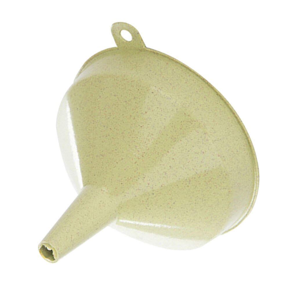 Kitchen Wheat Straw Funnel Liquid Oil Pour Transferring Round Mouth Funnel Hopper Gadget Tool Size for Household Kitchen (Beig