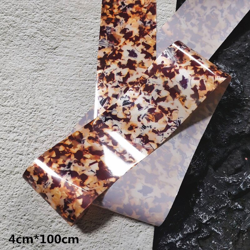 Feuilles ambrées pour ongles, feuille de transfert d&#39;art, pierre de marbre, décalcomanies, décorations de manucure, 100cm: 9