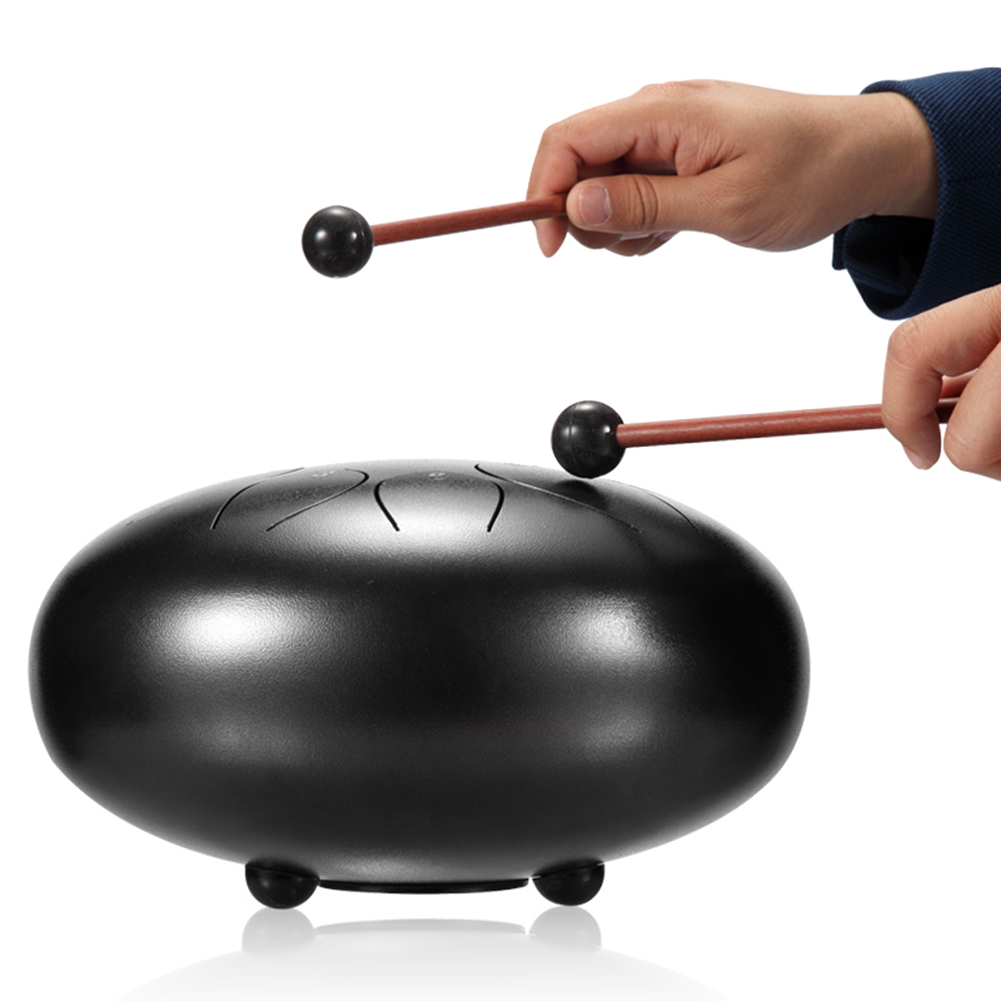 10 tuuman mini rumpu 11 sävy teräs kieli rumpu handpan väline pehmustettu rumpu pussi ja pari mallets soittimia
