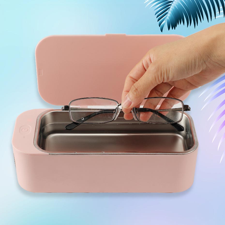 Moderne Draagbare Mini Ultrasone Reiniger Schoonmaken Huishoudelijke Commerciële Voor Bril Horloge Klok Ring Ketting Diamanten Sieraden