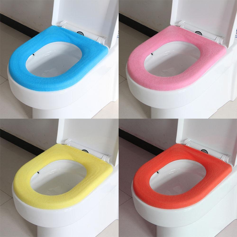 Kolorowe ciepłe miękke zmywalne pokrowiec na deskę sedesową zestaw mata robić wystroju domu Closestool mata poszewka pokrowiec na klapę sedesu akcesoria
