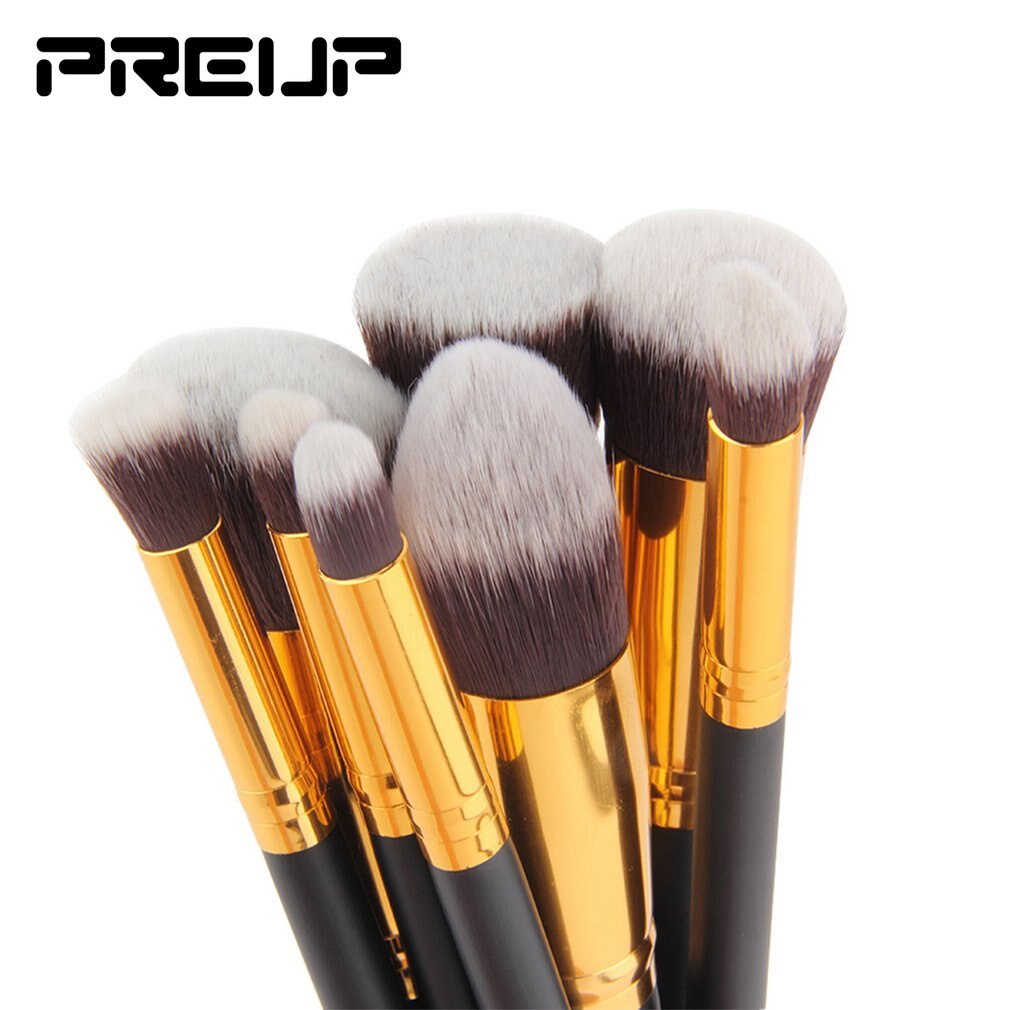 8 Stuks Maquiagem Make-Up Kwasten Make Up Schoonheid Cosmetica Foundation Blending Make-Up Borstel Kit Set Houten Make-Up Tool