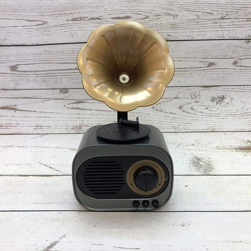 Bluetooth Computer Speaker Retro Laptop Speaker Draadloze Speakers met HD Audio Stereo ingebouwde Microfoon ING