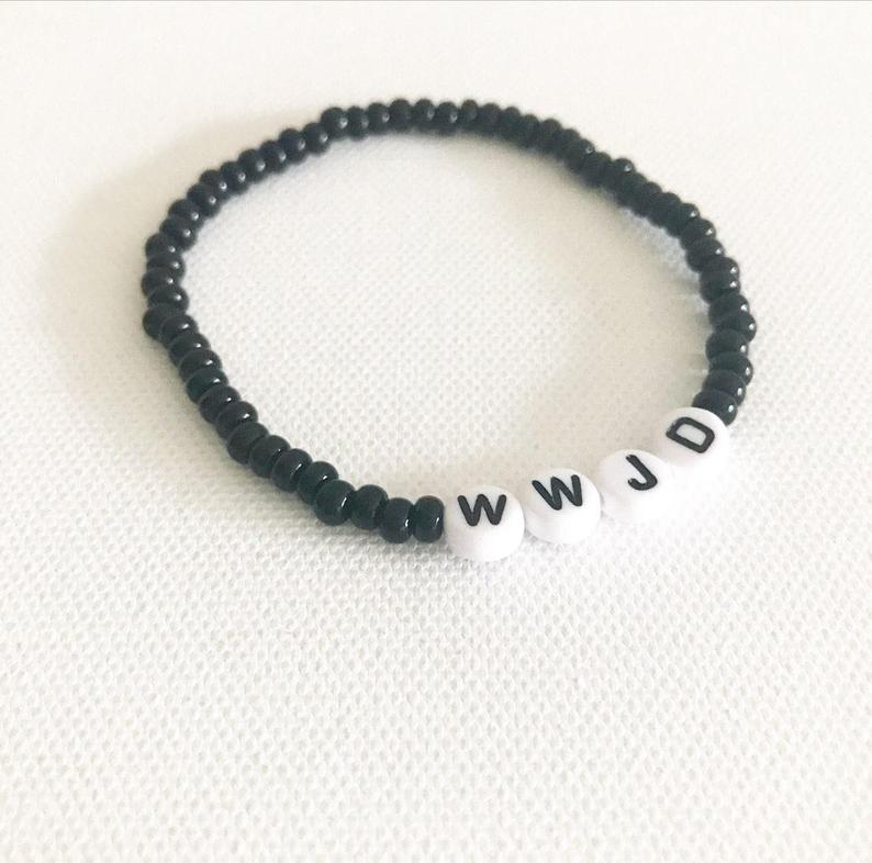 1pc WWJD Armband, Religies Armband, Wat Zou Jezus Doen Armbanden, Christian Sieraden, Religieuze Sieraden, religieuze