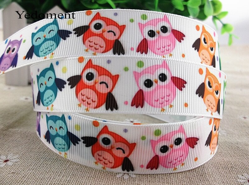 aankomst 7/8 ''22mm uil gedrukt grosgrain lint cartoon lint dier lint 10 yards