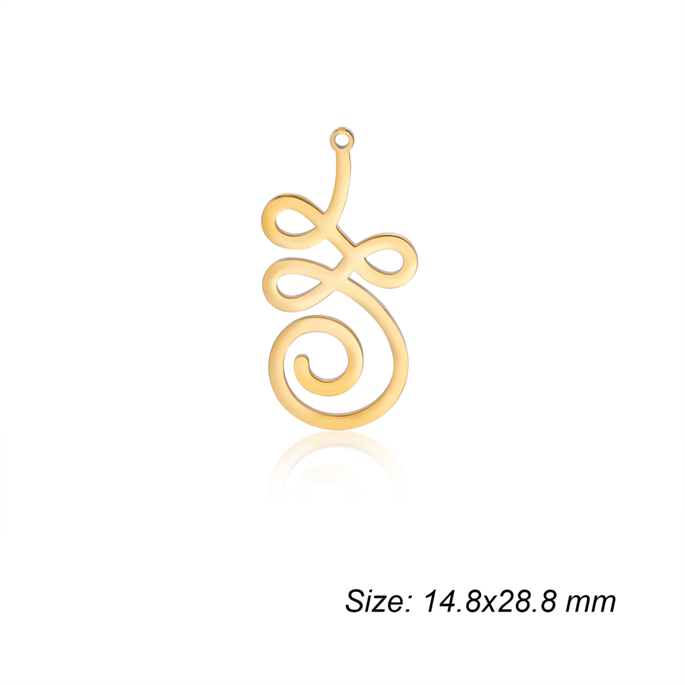 Breloques en forme de fleur de Lotus, en acier inoxydable, amulette religieuse, pendentifs, accessoire pour collier, boucles d'oreilles, bijoux, bricolage,: Violet