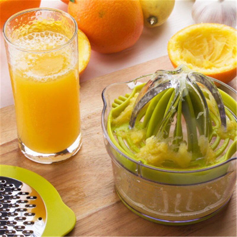 Exprimidor Manual de acero inoxidable, exprimidor de naranja y limón, electrodomésticos multifuncionales, batidora portátil para verduras y frutas
