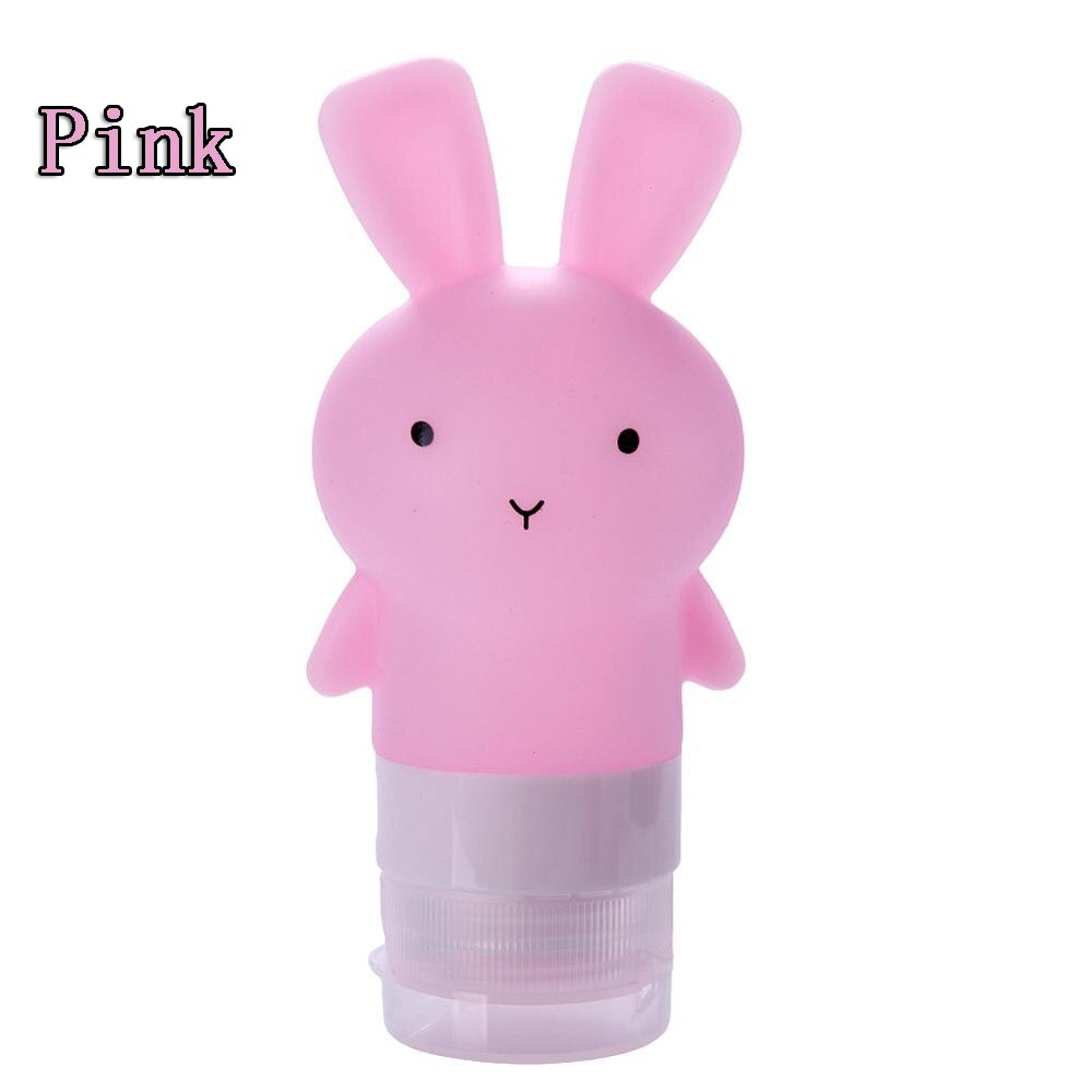 60/80/90 Ml Food-Grade Siliconen Flessen Makeup Shampoo Douchegel Lotion Sub-Bottelen Buis leuke Reizen Squeeze Lege Fles