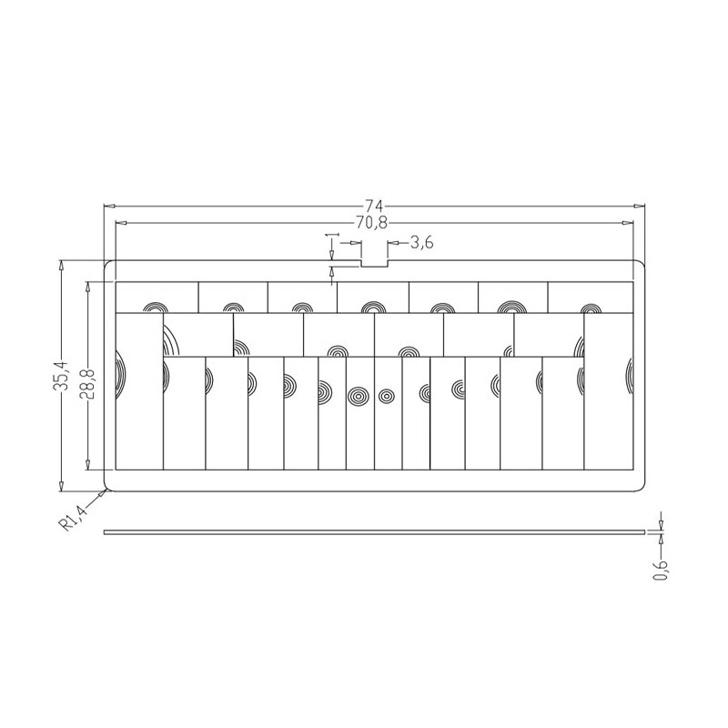 Fresnel-linse Infrarot induktion 180 ° induktion winkel 16M abstand PIR objektiv hohe empfindlichkeit Infrarot sensing von menschlichen körper