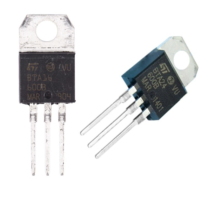 10Pcs Silicon Bidirectional Thyristors 600V Scr Triacs Bta16-600B - 5Pcs 16a & 5Ps 25A