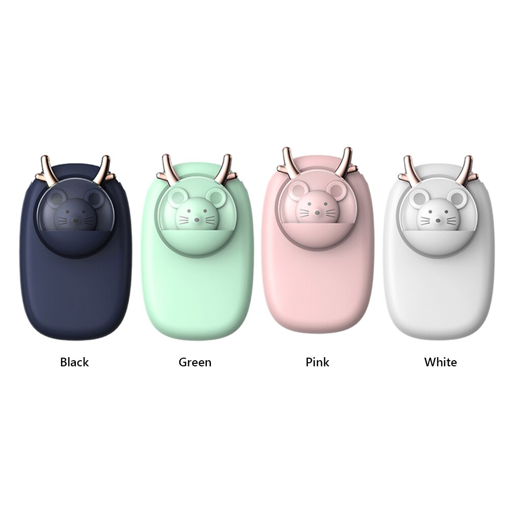 Neck Fan - Bladeless Wearable Fan - 1800mAh Battery - Low Noise - Cartoon Pet Design