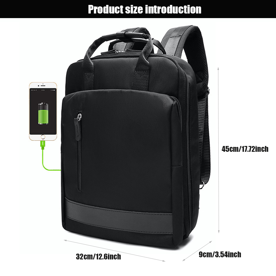 15.6 Inch Laptop Backpack For Women, USB Charging Port Business Backpack For Wrok Travel , College Bag For Men Women
