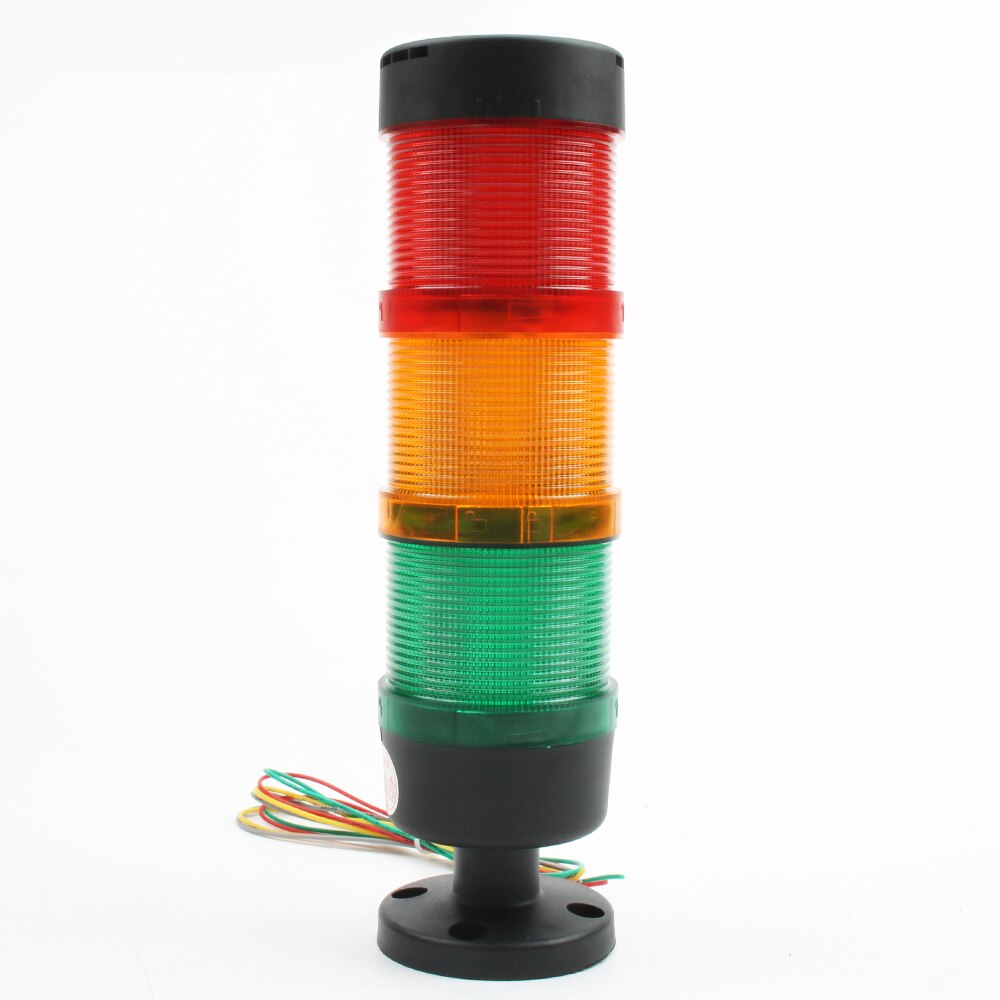 Industriële Stack Light Led Ltp Lampen Rood Blauw Groen Zoemer Normale Flash Zwart 24V 110V 220V 12V Turn Rond 3 Layer