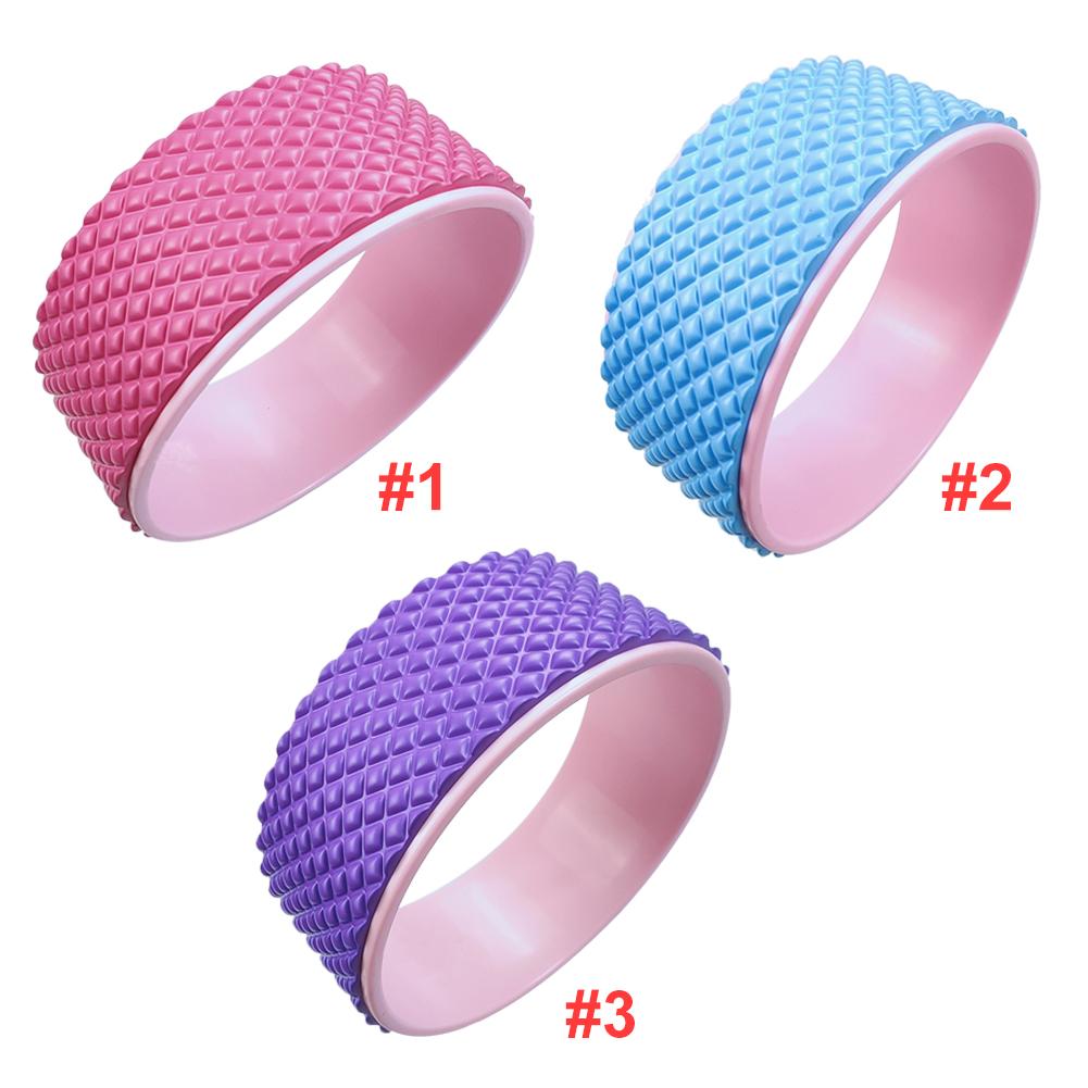 Yoga Wheel - Pilates Back Roller - 3D Massage Training Tool - Bodybuilding & Beginner Workout