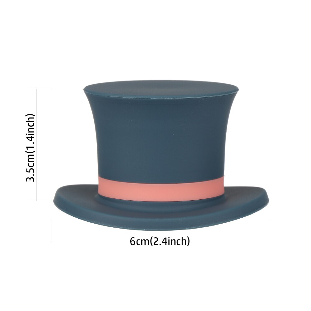 1PC Top Hat Shape Silicone Wine Bottle Stopper Champagne Wine Beer Bottle Cork Sealer Plug Wine Cap Bar Kitchen Tool