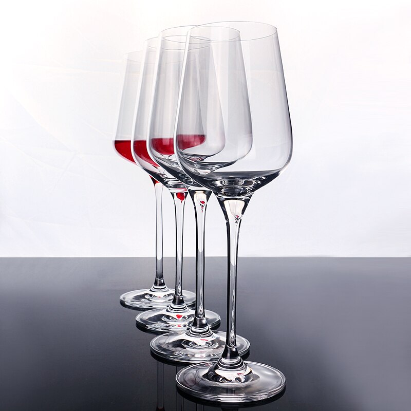 2 Pcs Crystal Glass Luxe Beker Rode Wijn Beker Set Thuis Europese Grote Bordeaux Glas Kristal