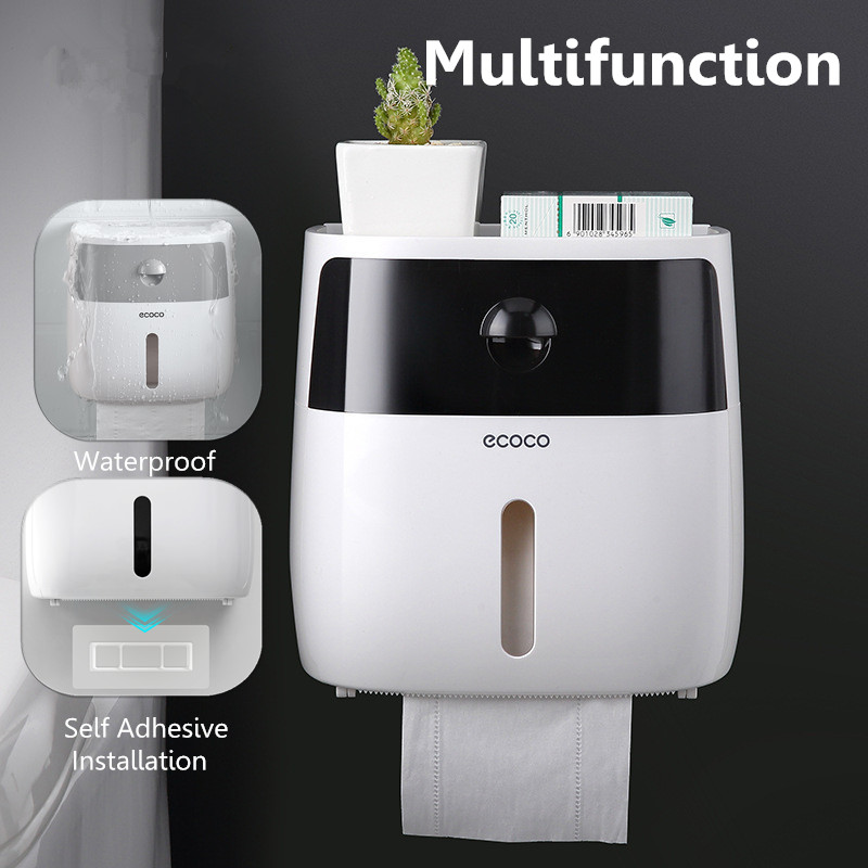 Wall-Mounted Bathroom Tissue Box Tissue Dispenser for Multifold Paper Towels Tissue Storage Box Drawer Kitchen Organizer