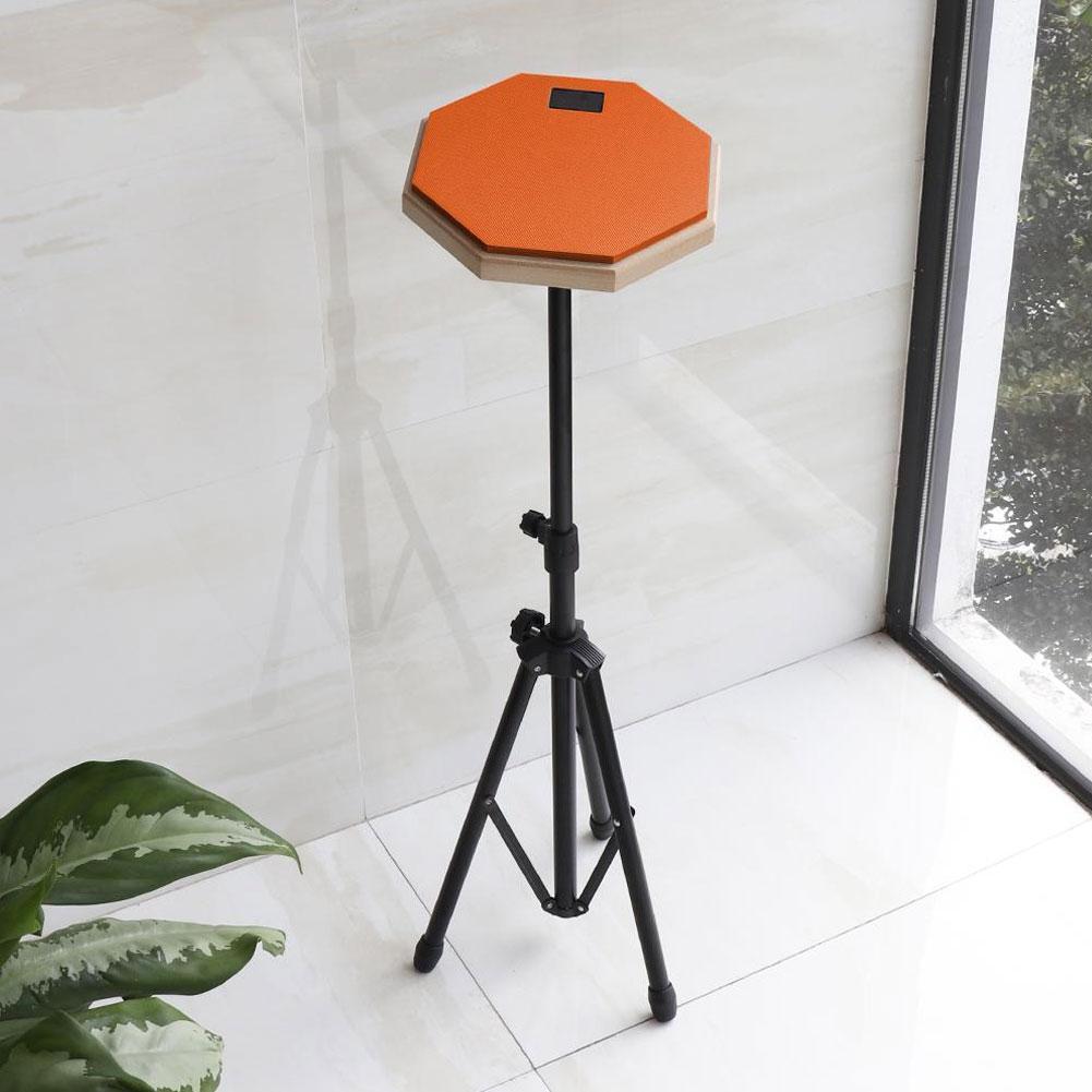 Rubber Wooden Dumb Drum Practice Training Drum Pad with Stand for Jazz Drums Exercise Snare Basic Skill Practice Pad