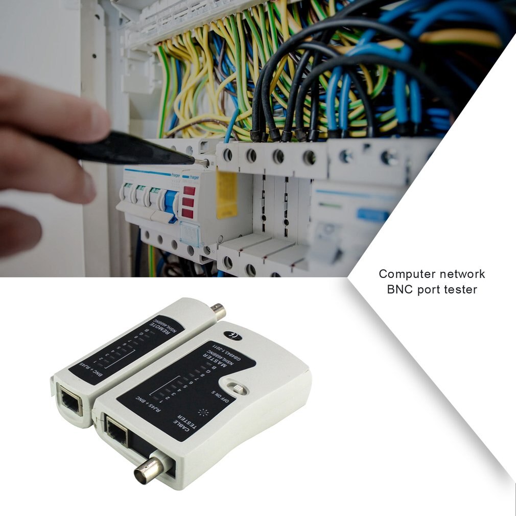 NST-YG468B Diagnostic Tool Portable LAN Network Cable Wire RJ45 BNC Network Cable Tester Detector Networking Remote Test