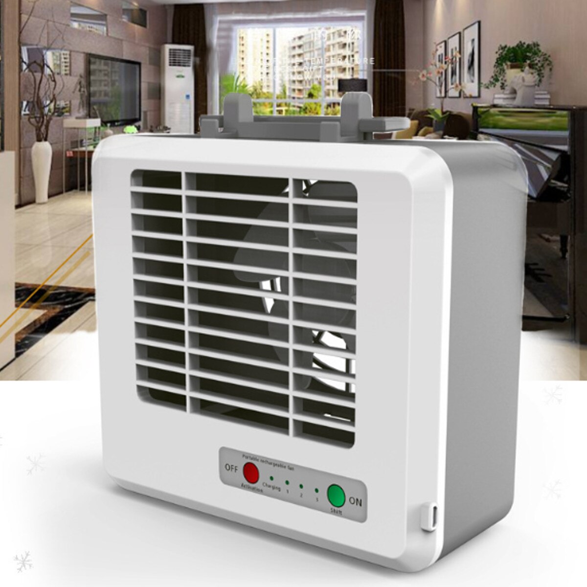 USB Portable Air Conditioner Conditioning Humidifier Purifier Personal Arctics Air Cooler Cooling Fan For Home Office Desk