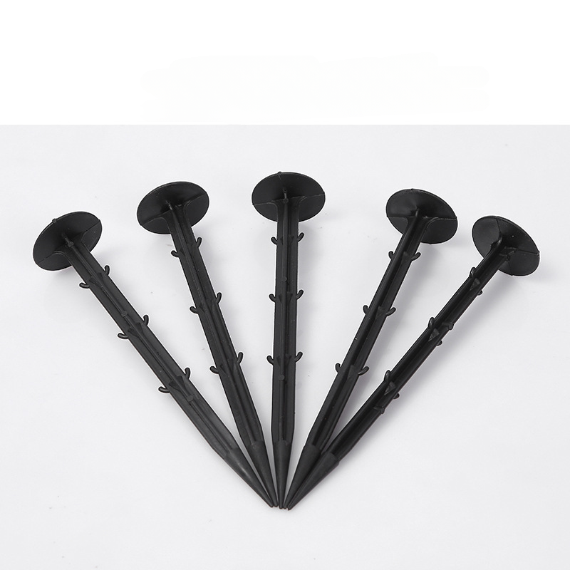 16 cm 100 stücke Gewächshaus Garten Anti Gras matt Tuch Nagel Boden Schnecke Fixierung Stacheldraht Größehe Kappe PP Materialien Pflanzen Film Heringe
