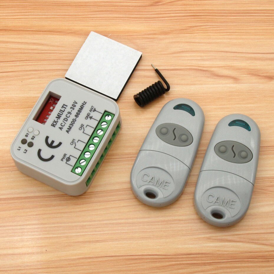 RX MULTI 300-900MHZ Beninca DITEC Hormann MARANTEC Liftmaster 433.92MHZ fixed multi code Remote control receiver swtich: Green