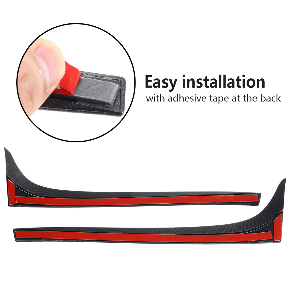 Blank sort bagrude sidespoiler fløj til golf 7 mk7 gtd r bil-styling auto bagrude spejl hale tilbehør