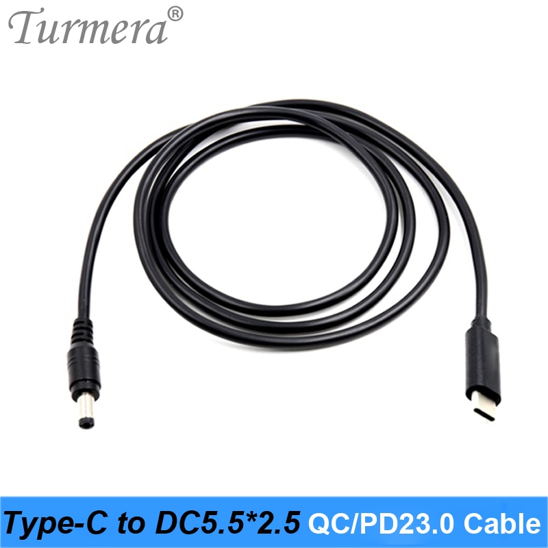 Déclencheur PD QC3.0 20V pour alimentation PD type-c à cc 5.5*2.5mm câble pour batterie externe de charge à TS100 fer à souder et ordinateur portable