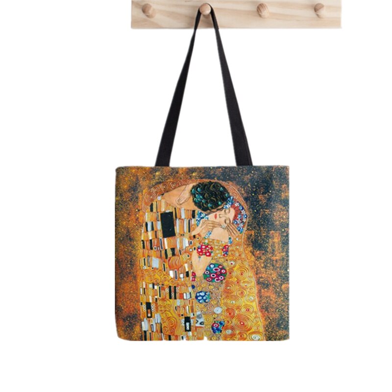 Shopper Kon Je Pop Gedrukt Tote Vrouwen Grappige Harajuku Shopper Handtas Meisje Schouder Boodschappentas Dame Canvas Tas: F820